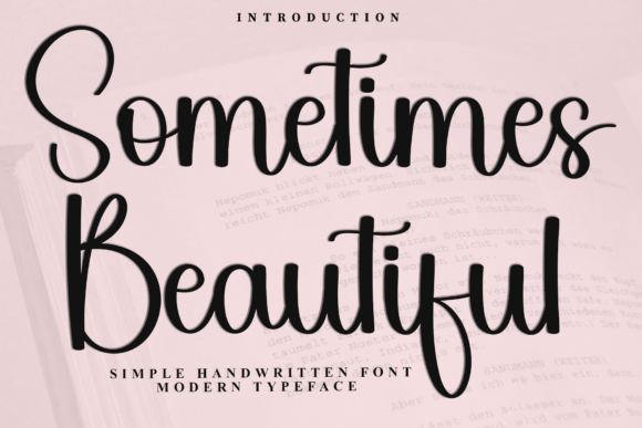 Sometimes Beautiful Font - Featured Image