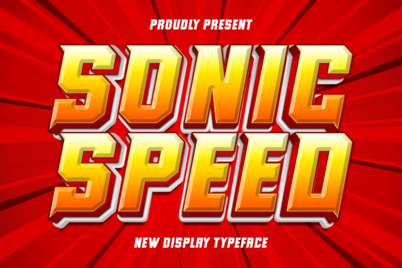 Sonic Speed Font - Featured Image