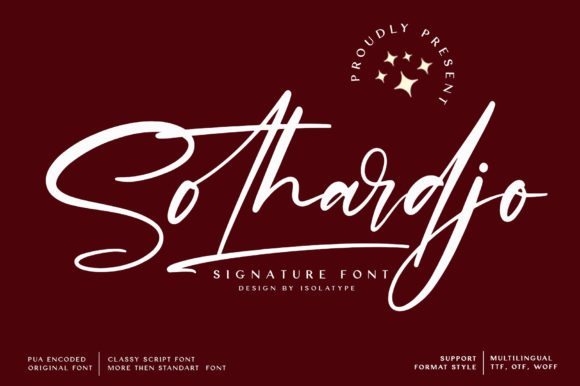 Sothardjo Font - Featured Image