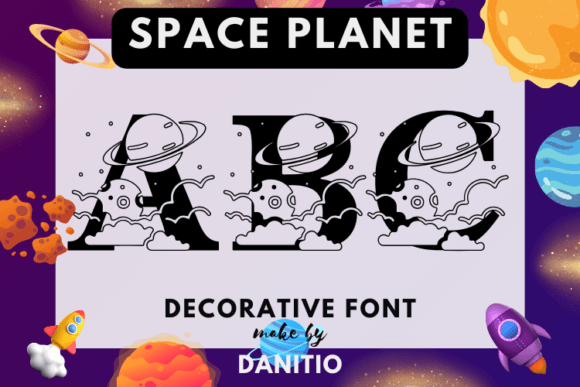 Space Planet Font - Featured Image