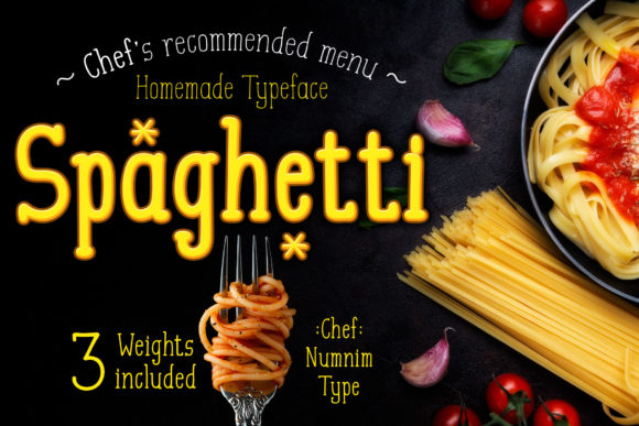 Spaghetti Font - Featured Image