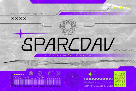 Sparcdav Font - Featured Image