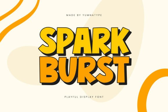 Spark Burst Font - Featured Image