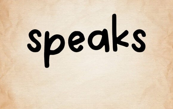 Speaks Font - Featured Image