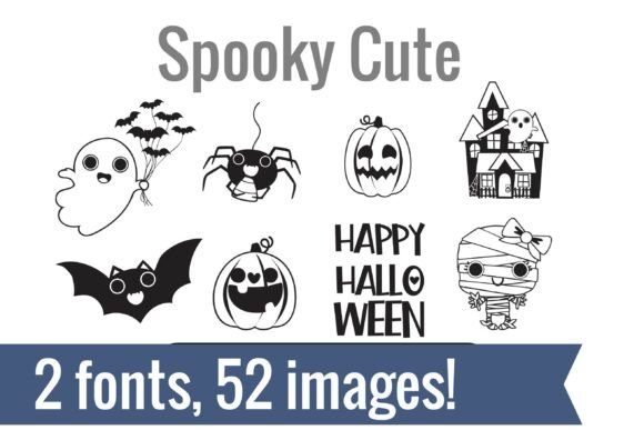Spooky Cute Dingbats Font - Featured Image