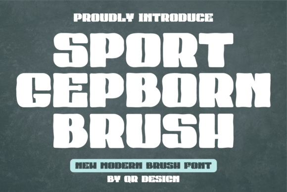 Sport Gepborn Brush Font - Featured Image