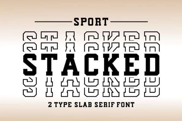 Sport Stacked Font - Featured Image