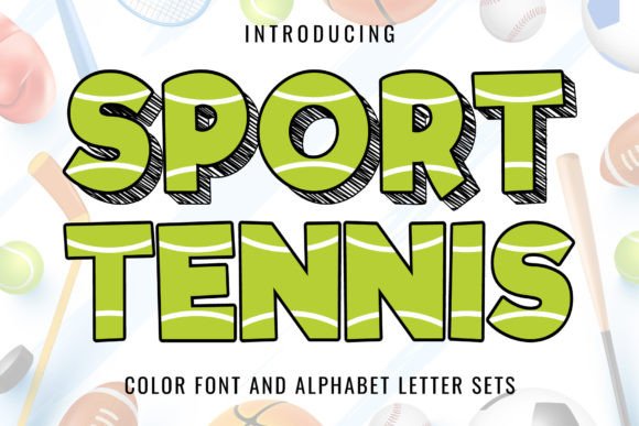 Sport Tennis Font - Featured Image