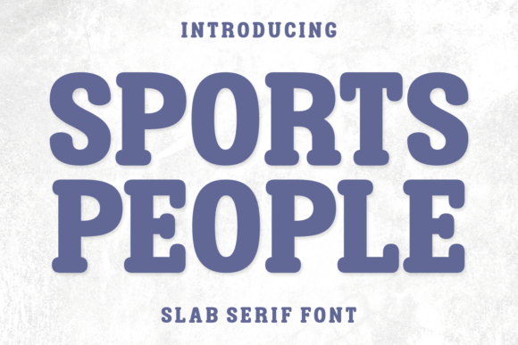 Sports People Font - Featured Image