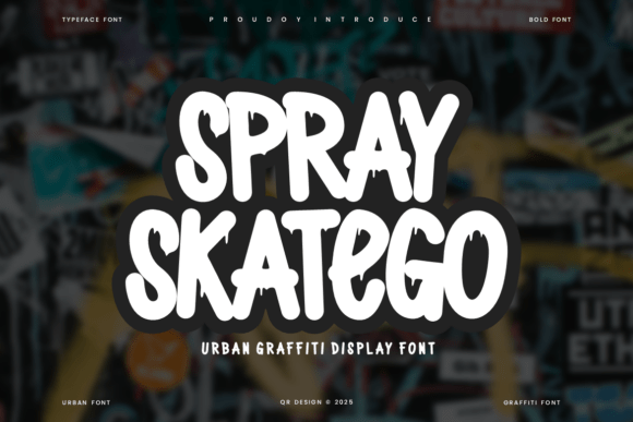 Spray Skatego Font - Featured Image