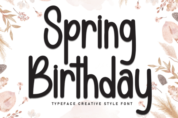 Spring Birthday Font - Featured Image