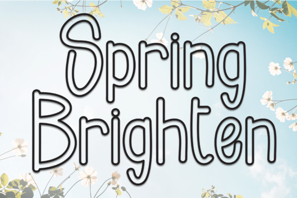 Spring Brighten Font - Featured Image
