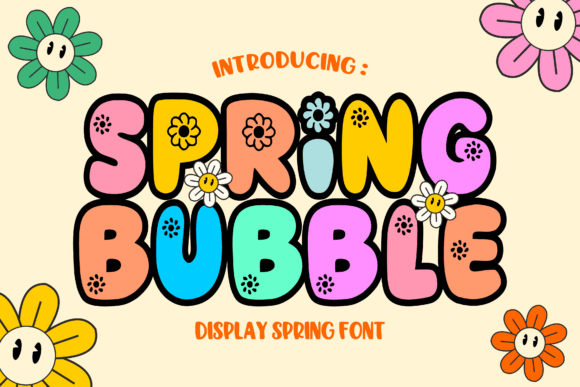Spring Bubble Font - Featured Image