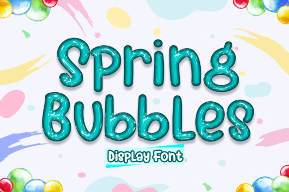Spring Bubbles Font - Featured Image