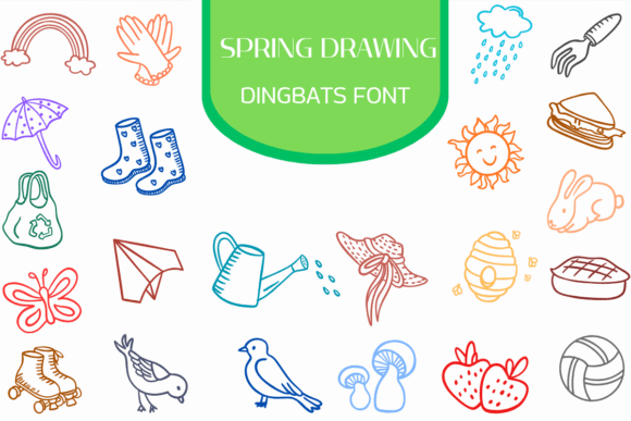 Spring Drawing Font - Featured Image