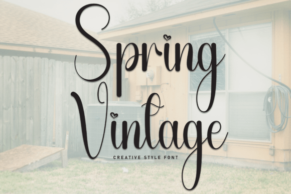 Spring Vintage Font - Featured Image