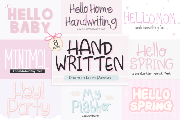 Spring, Handwritten Bundles Font - Featured Image