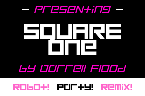 Square One Font - Featured Image