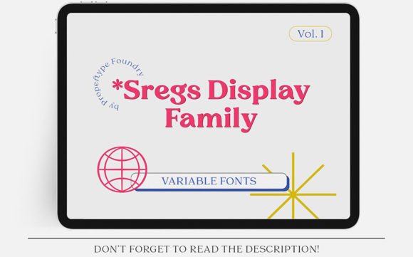 Sregs Serif Display Font - Featured Image