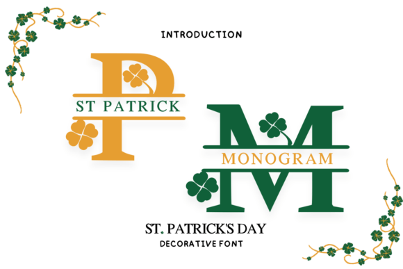 St Patrick Monogram Font - Featured Image