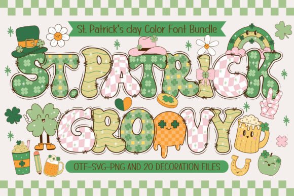 St. Patrick's Day Groovy Font - Featured Image
