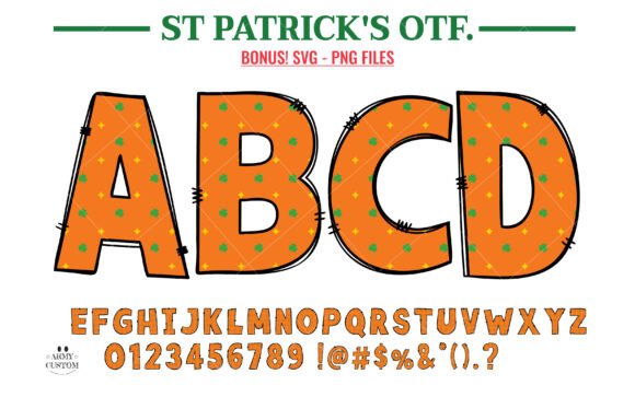 St. Patrick's Day Shamrock Font - Featured Image