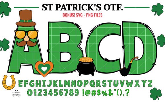 St. Patrick's Day Table Font - Featured Image