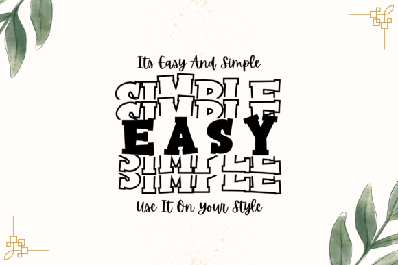 Stacked College Monogram Font - Featured Image