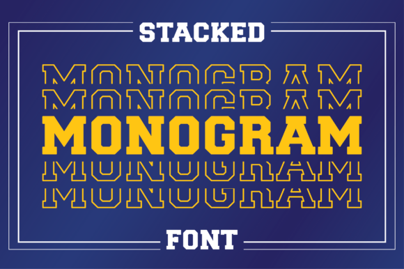 Stacked Monogram Font - Featured Image
