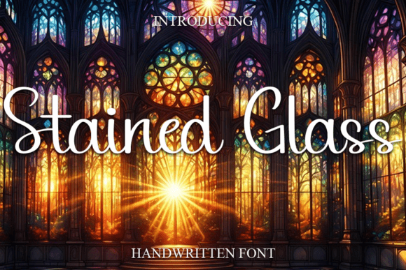 Stained Glass Font - Featured Image