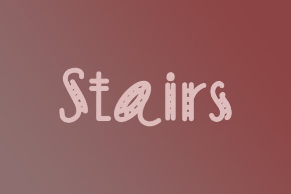 Stairs Font - Featured Image