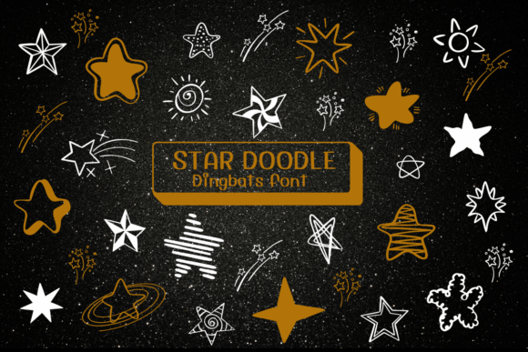 Star Doodle Font - Featured Image