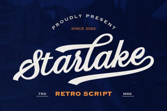 Starlake - Retro Script Font - Featured Image