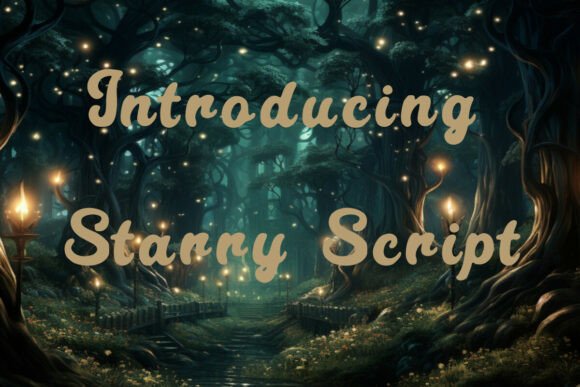 Starry Script Font - Featured Image