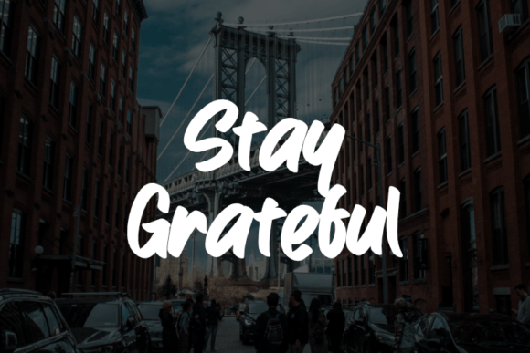 Stay Grateful Font - Featured Image