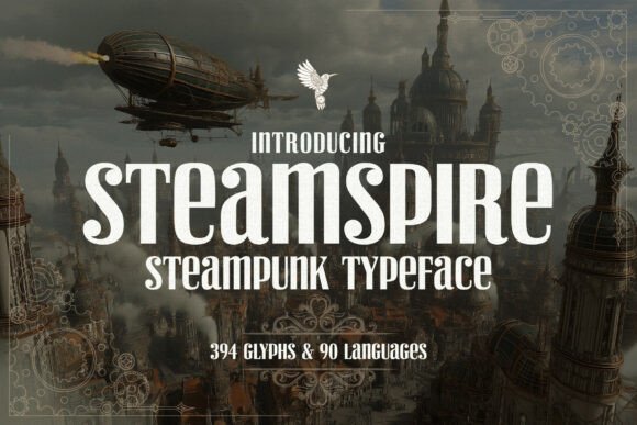 Steamspire Font - Featured Image