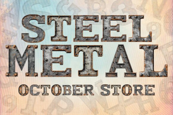 Steel Metal Font - Featured Image