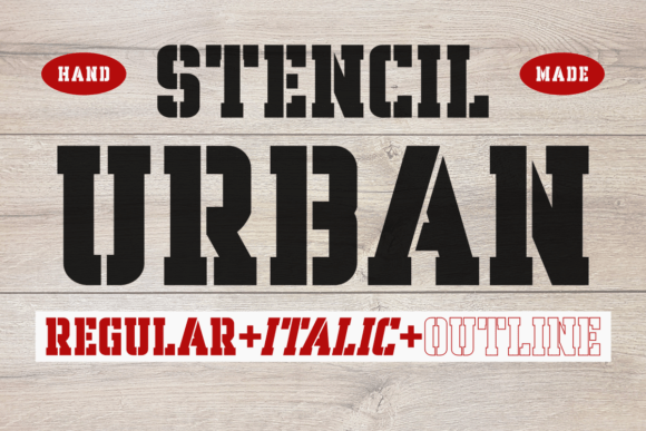 Stencil Urban Font - Featured Image