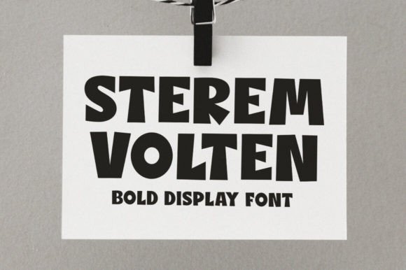 Sterem Volten Font - Featured Image