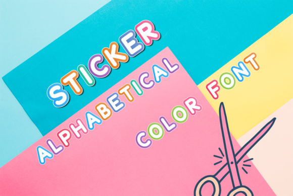 Sticker Alphabetical Font - Featured Image