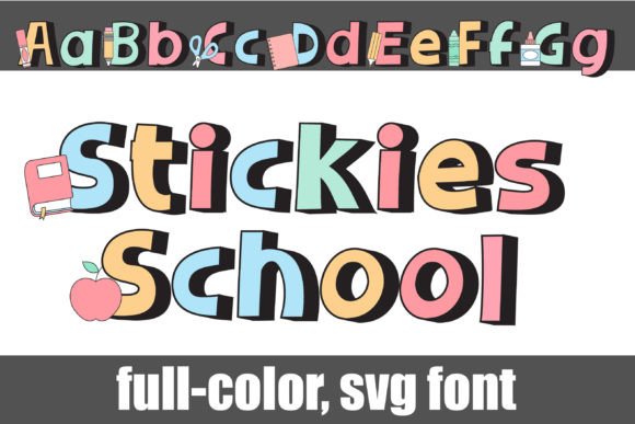 Stickies School Too Font - Featured Image