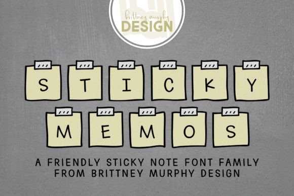 Sticky Memos Font - Featured Image