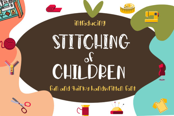 Stitching of Children Font - Featured Image
