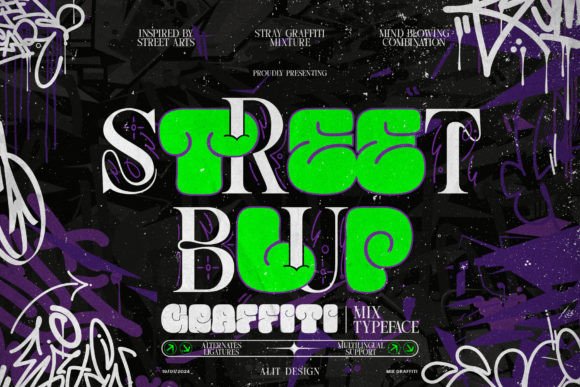 Street Blup Font - Featured Image