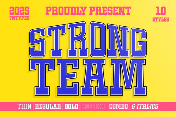 Strong Team Font - Featured Image