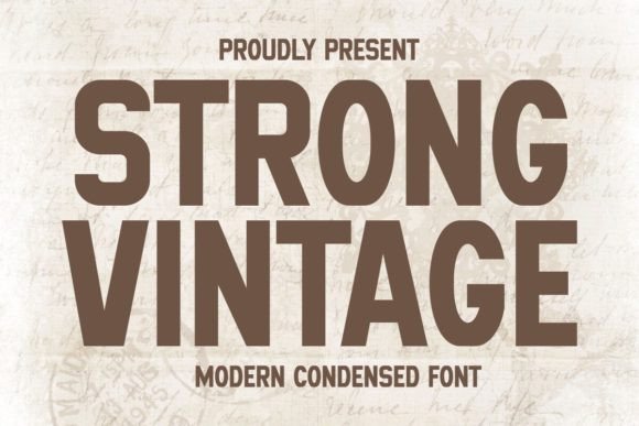 Strong Vintage Font - Featured Image