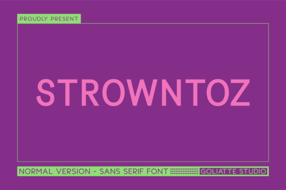 Strowntoz Font - Featured Image