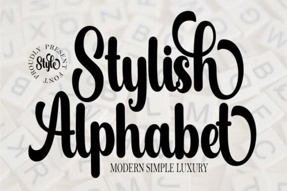 Stylish Alphabet Font - Featured Image