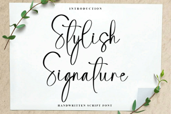 Stylish Signature Font - Featured Image