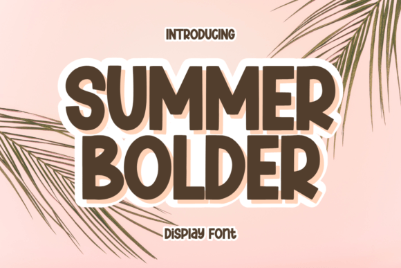 Summer Bolder Font - Featured Image